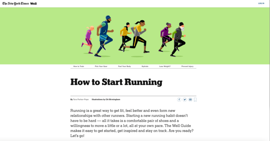 what is evergreen content - NYT example of How To Guide